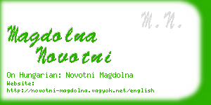 magdolna novotni business card